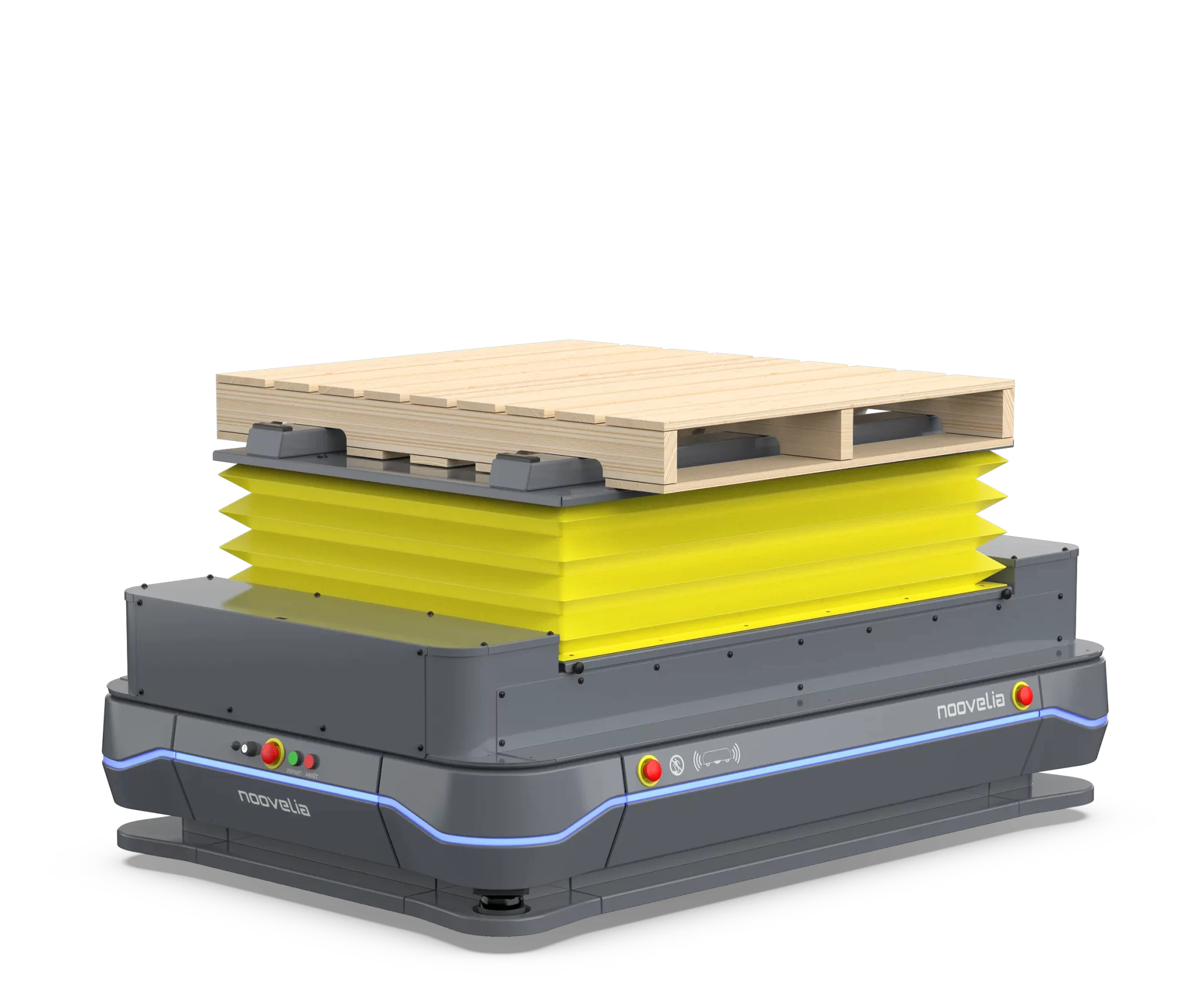 Autonomous Mobile Robot AMR and AGV Platform with Lift Table - Noovelia Inc.