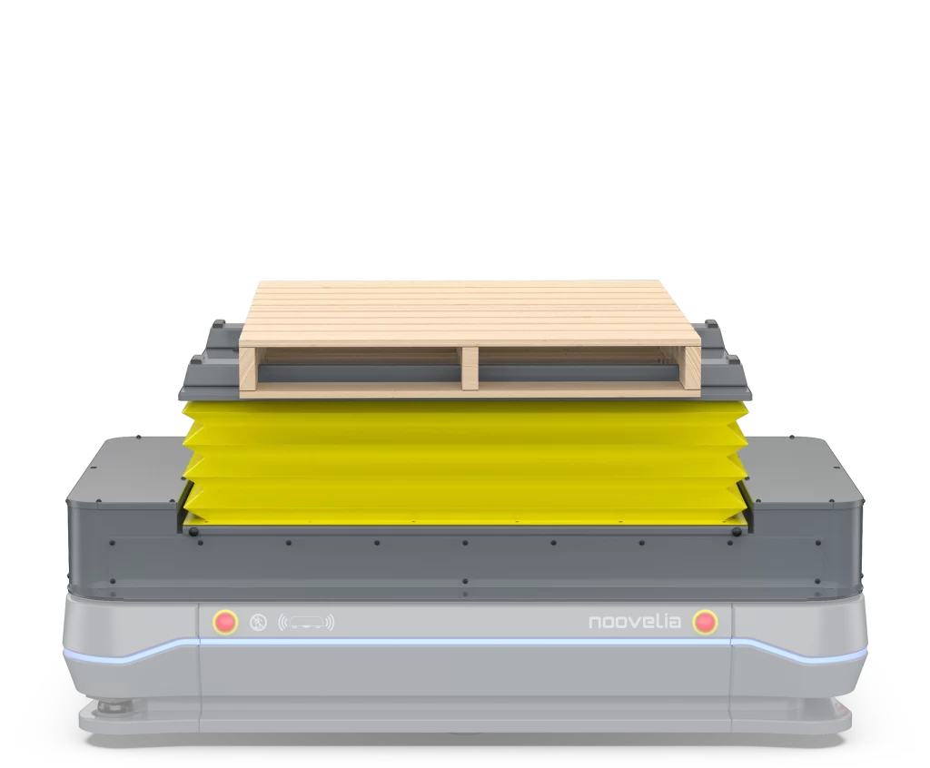 Robot mobile autonome AMR et AGV Plateforme avec table élévatrice - Noovelia Inc.